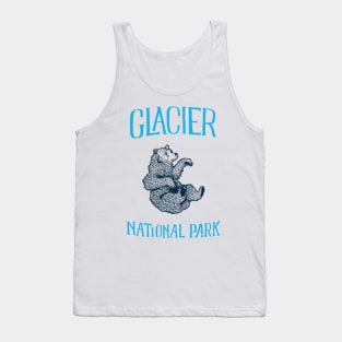 Glacier National Park: Falling Grizzly Bear Tank Top